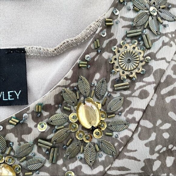 Cynthia  Rowley tank top with jewelled neckline - Picture 8 of 11